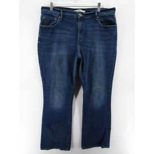 Levis 515 Jeans 16 Bootcut Denim Pants Red Tab Dark Wash Faded Preppy